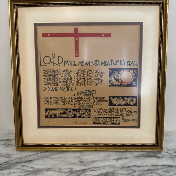 St Francis of Assisi Peace prayer framed print - Picture 3 of 14